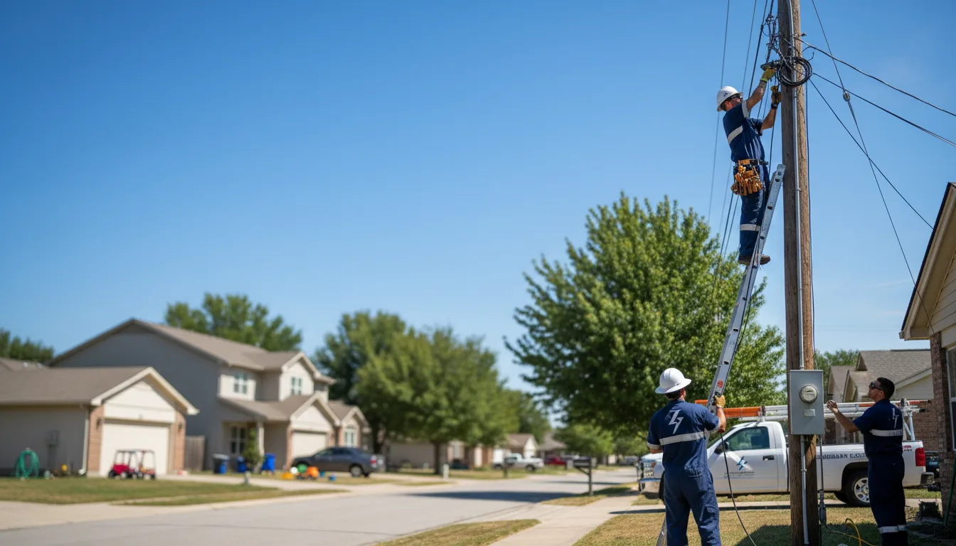 Residential electrician providing installation services in Baileyville, ME